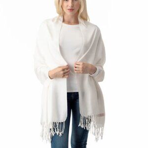 Pashmina Shawl in Ivory